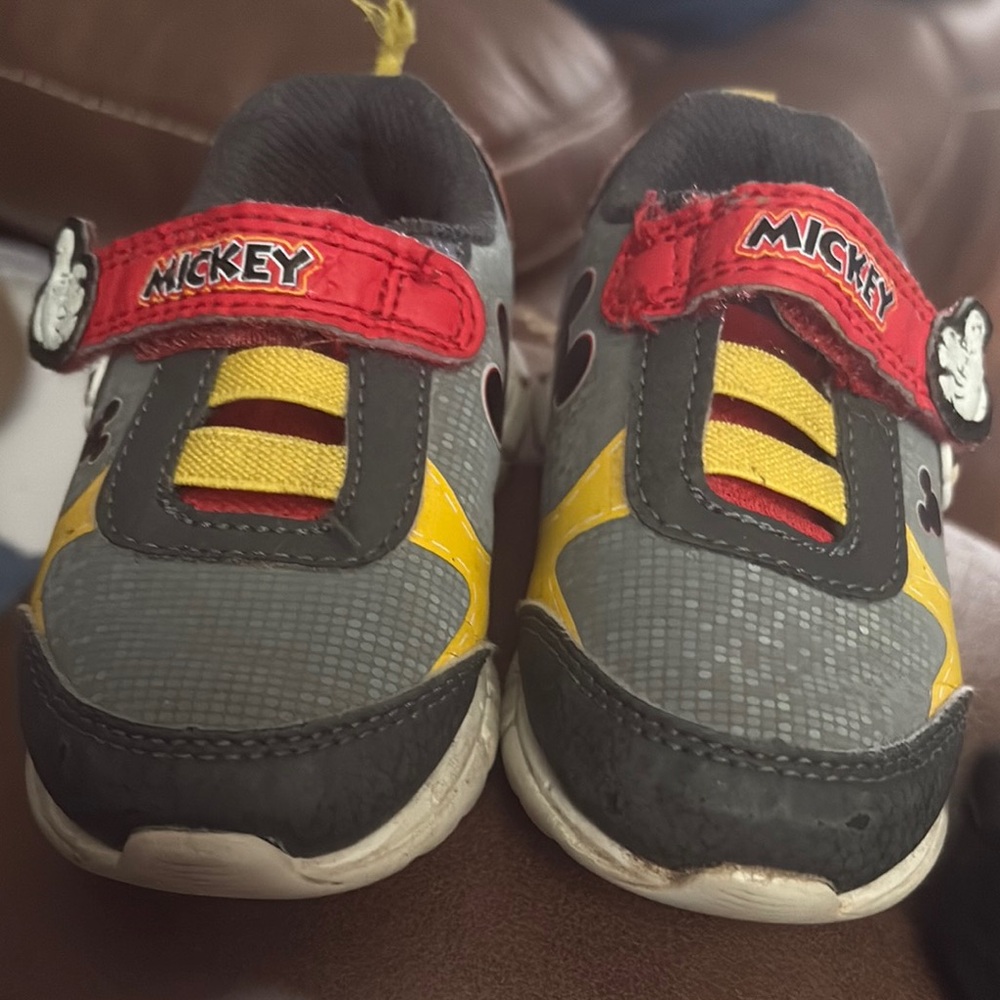 Kids Shoes - Gray and Yellow